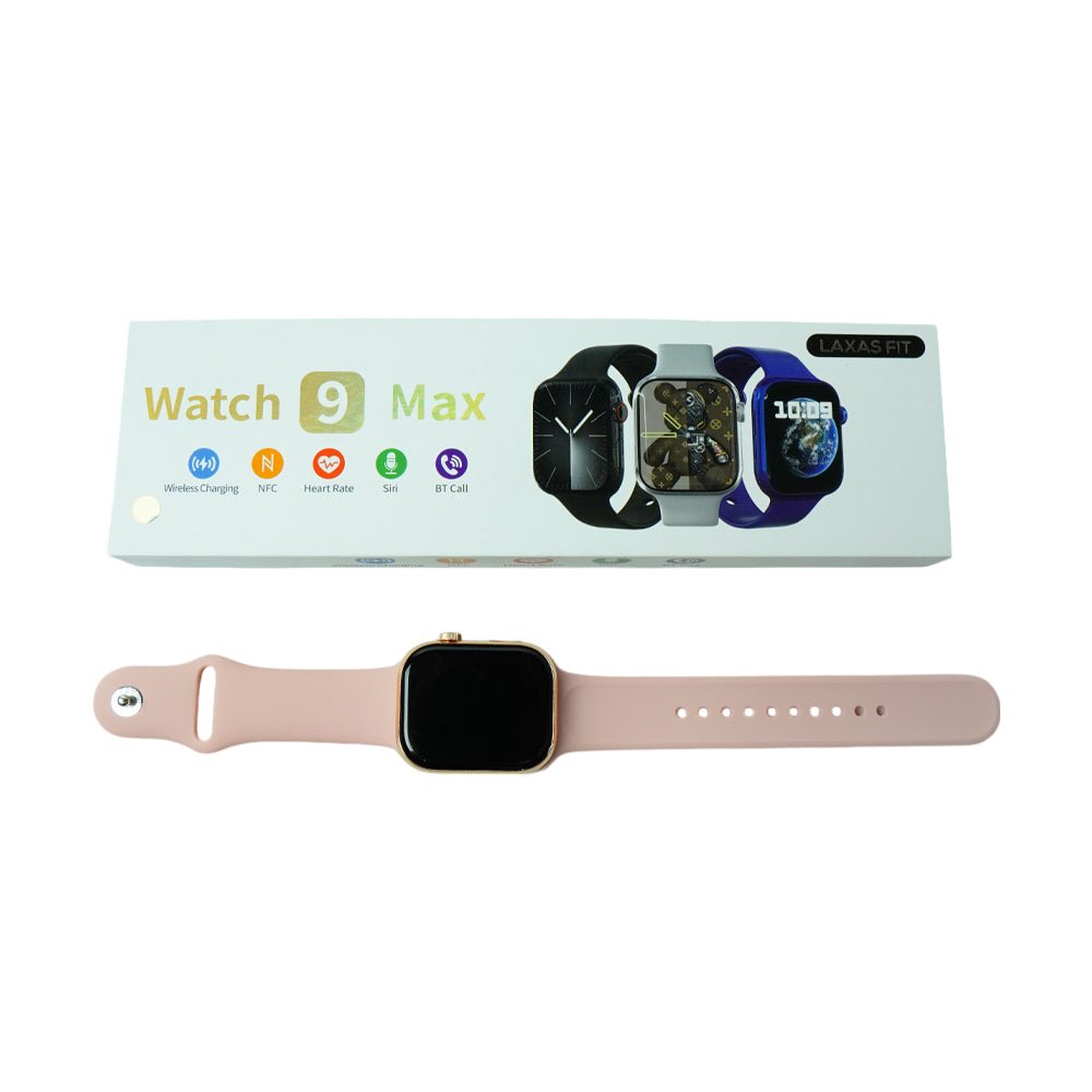 WATCH 9 MAX SERIES 9 SMARTWATCH (2.19 INCH IPS) 22MM STRAP NAVY WITH LAXASFIT APP PINK - Fussion Craft